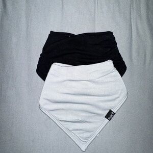 Kyte Baby bibs in Midnight and Storm